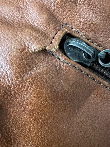 Vintage HIDESIGN Brown Leather Messenger Laptop Bag circa 80s/90s - Picture 11 of 13
