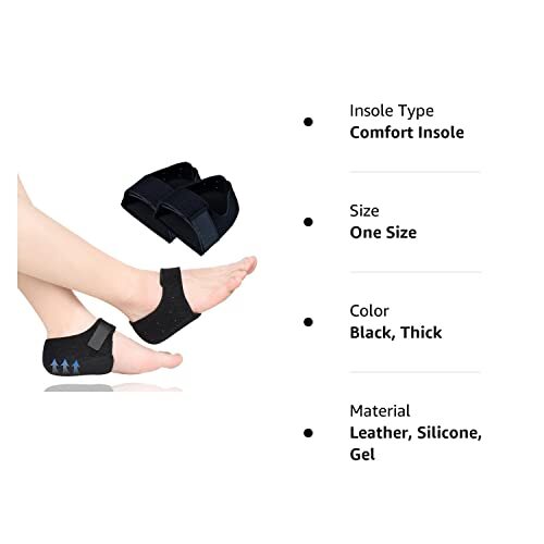 Heel Protectors, Heel Cups for Heel Pain, Heel Support, Thicken&Breathable, Idea - Picture 2 of 7