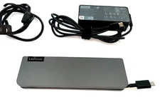Lenovo USB-C Mini Dock 40AU, 7-in-1 Portable Dock with HDMI, VGA, W/ 65W P/A