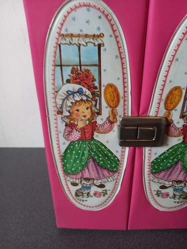 VINTAGE ARMOIRE DRESSING MEUBLE POUPEES STYLE SARAH KAY HAUTEUR 30 CM - Imagen 2 de 13