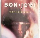 1985 Bon Jovi 7800 Fahrenheit Cassette Tape With Trading Card Hard Rock E93
