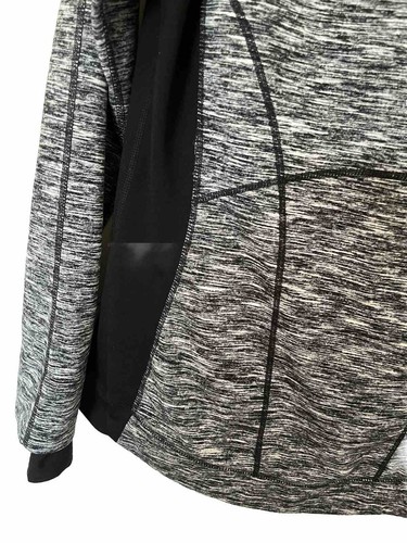 Athletic Leisure Top Jacket Full Zip Comfort Gray Black Women’s Size Medium - Picture 7 of 9