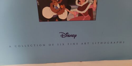 Disney's La Bella e la Bestia Collezione Litografica Belle Arti Set di sei Belle Arti - Foto 3 di 11