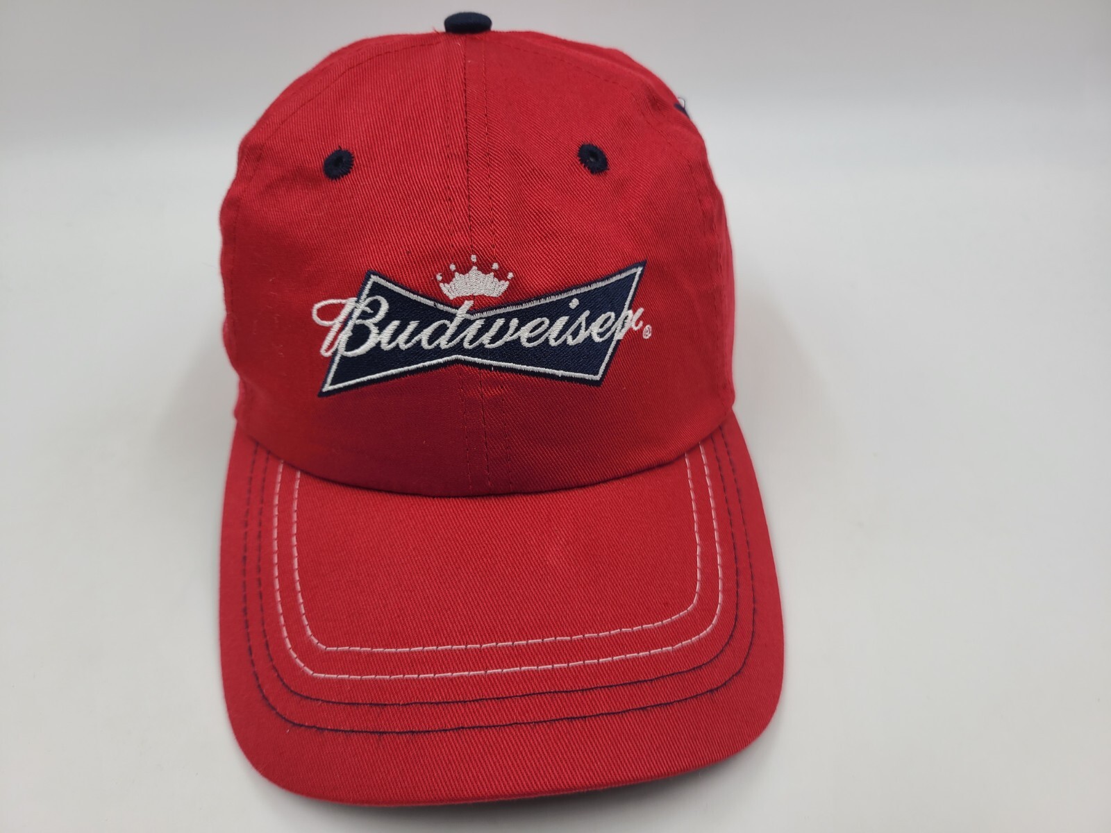 Budweiser Anheuser-Busch Adjustable Hat Cap 2006 Beer Bud Dad Men Women Red Blue