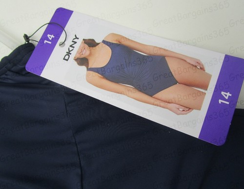 DKNY Swimming Costume Ladies Swimwear One Piece Bra Support Black 10 12 14 BNWT - 第 8/42 張圖片