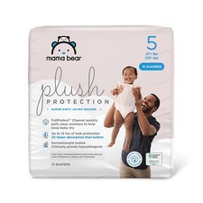 Amazon Brand - Mama Bear Plush Protection Diapers - Size 5, 31 Count, Hypoall...