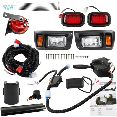 Set For Club Car DS LED Headlight and Tail Light Kit 1993+ Golf Cart New