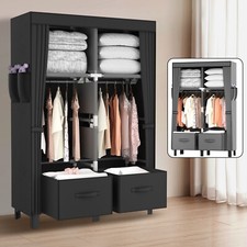 Stoffschrank Kleiderschrank Kleiderstange, Garderobe für Flur 8545172cm 2025