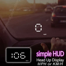 Car HUD Head Up Display MPH/KM/h Speed Limit Warning Projector