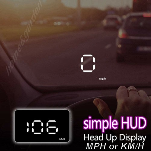 Proyector de advertencia límite de velocidad con pantalla frontal HUD para automóvil MPH/KM/h - Imagen 1 de 11