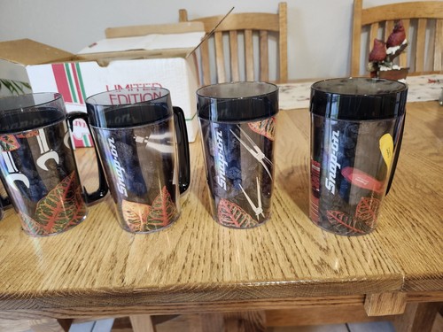 Snap On Tools Vintage 1994 Mug Cup Set Of 6 Calendar Girl Thermo Serv With/Box - Picture 14 of 14