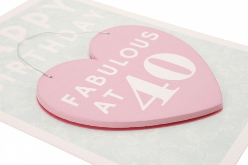 Birthday Age Number Card & Hanger/Hanging Detachable Heart/Plaque With Envelope - Picture 16 of 19