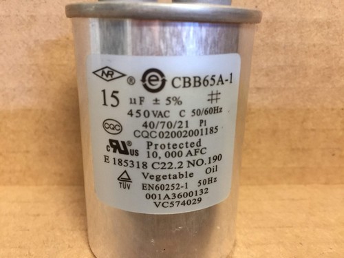 SERVICE FIRST CPT01581 15UF X 450 VAC ROUND CAPACITOR 50/60 HERTZ - Picture 2 of 5
