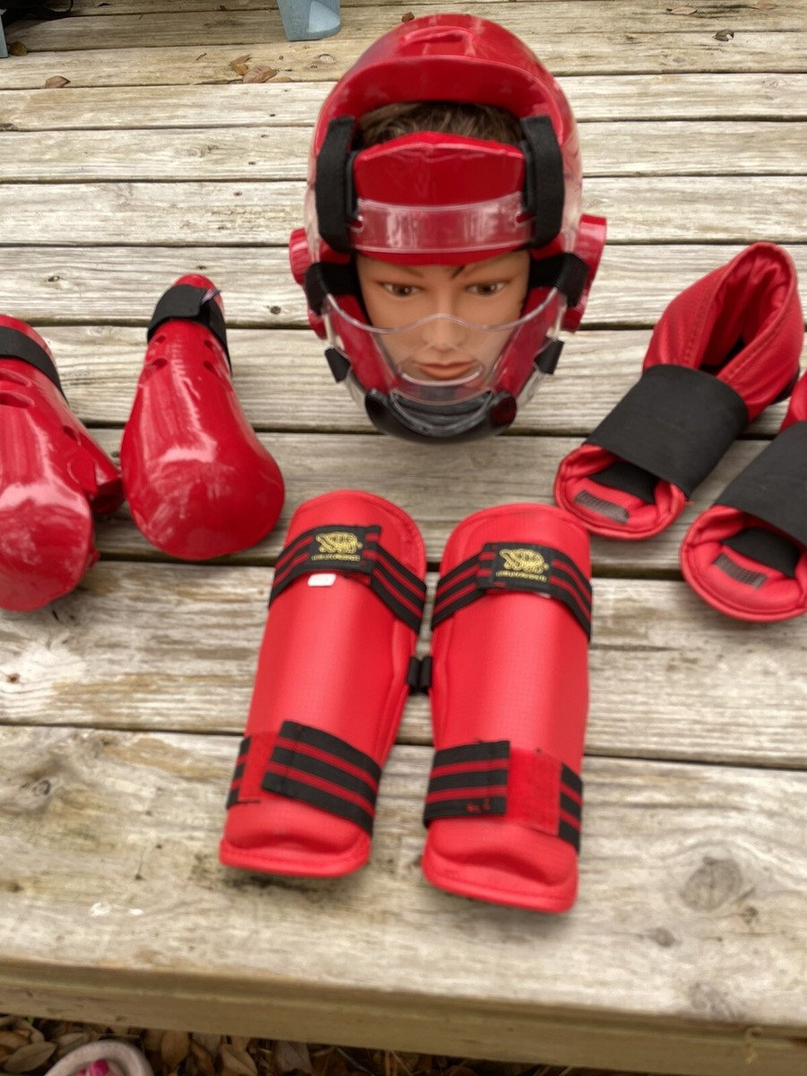 Champion Martial Arts Taekwondo Karate Red Sparring Gear