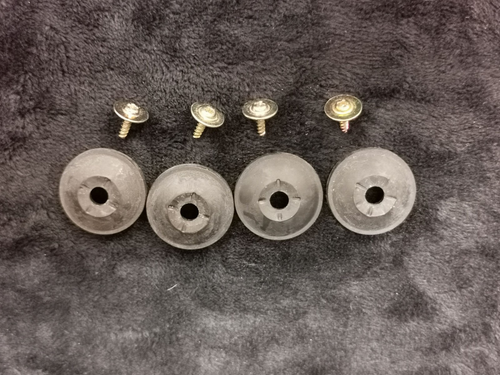 Sony PS-LX285 Turntable Feet Set Rubber Isolation Pads With Screws Vintage - Picture 2 of 3