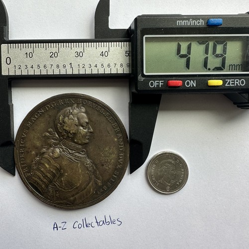 1757 German Kingdom of PRUSSIA King FREDERICK Il . Capture of Prague. Bronze. - Bild 3 von 7