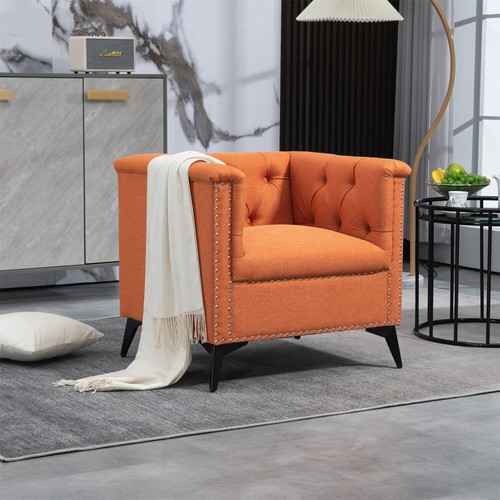 Accent Chair Barrel Chair Single Sofa Upholstered Chair for Living Room - Picture 20 of 215