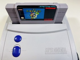 Super Nintendo SNES Jr. Console System Original Authentic Super Mario World Game