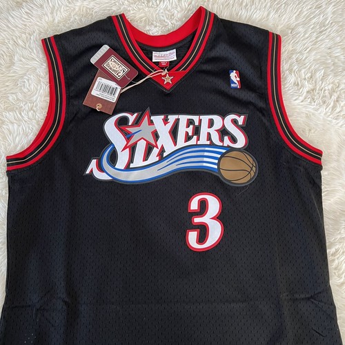 Allen Iverson3 Philadelphia 76ers Mitchell N Ness Swingman Road Jersey Men Sz L - Picture 2 of 12