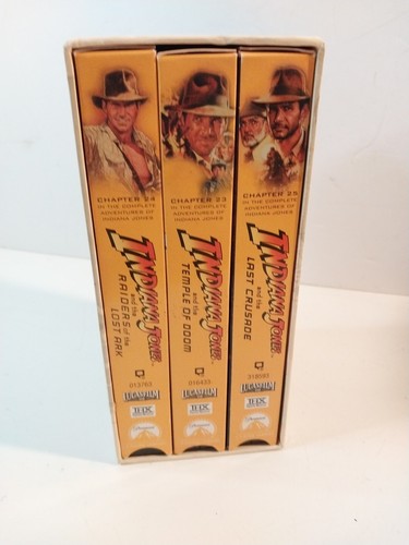The Adventures Of Indiana Jones Trilogy VHS BOX SET digitally remastered - Picture 2 of 4