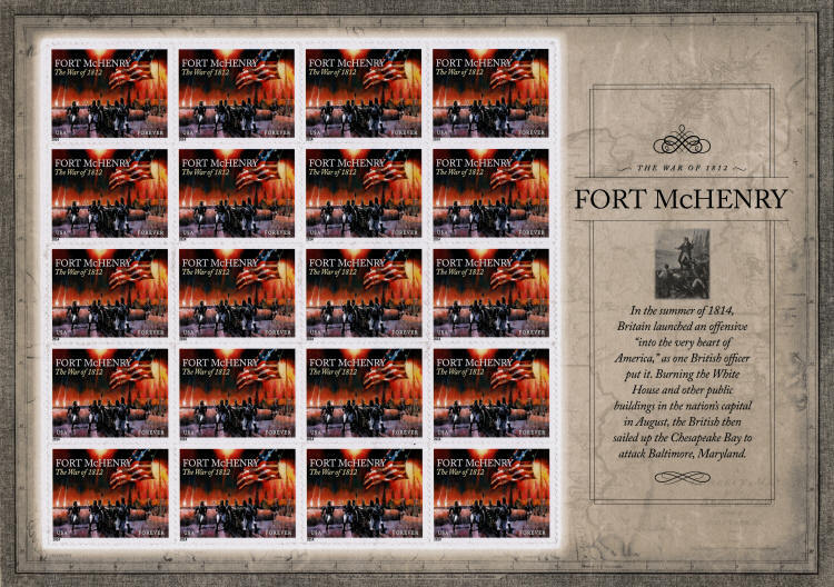 2014 49c The War of 1812: Fort McHenry, Sheet of 20 Sco 2014 49c The War of 1812: Fort McHenry, Sheet of 20 Sco