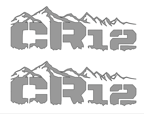 CR12 Associated DIE-CUT Decal Sticker ( 2 PCS ) Offroad RC Truck NEW - Picture 10 of 12