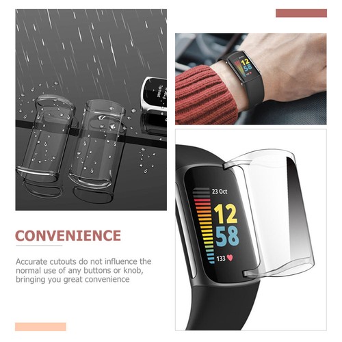 4 Pcs Electroplating Watch Protective Cover Transparent Case Protector - Photo 6 sur 12