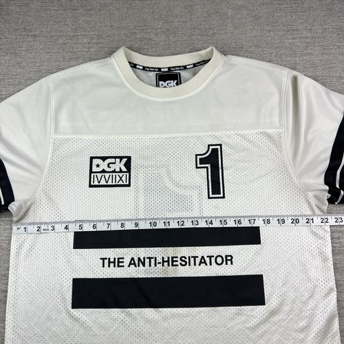 DGK Jersey Men’s Medium The Anti-Hesitator For Those Who Come From Nothing White - Picture 4 of 10