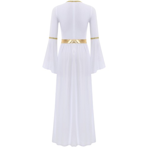 Damen Halloween Show Kleid Starlight Römer Königin Gewand Kostüm Schlagärmel - Bild 12 von 80