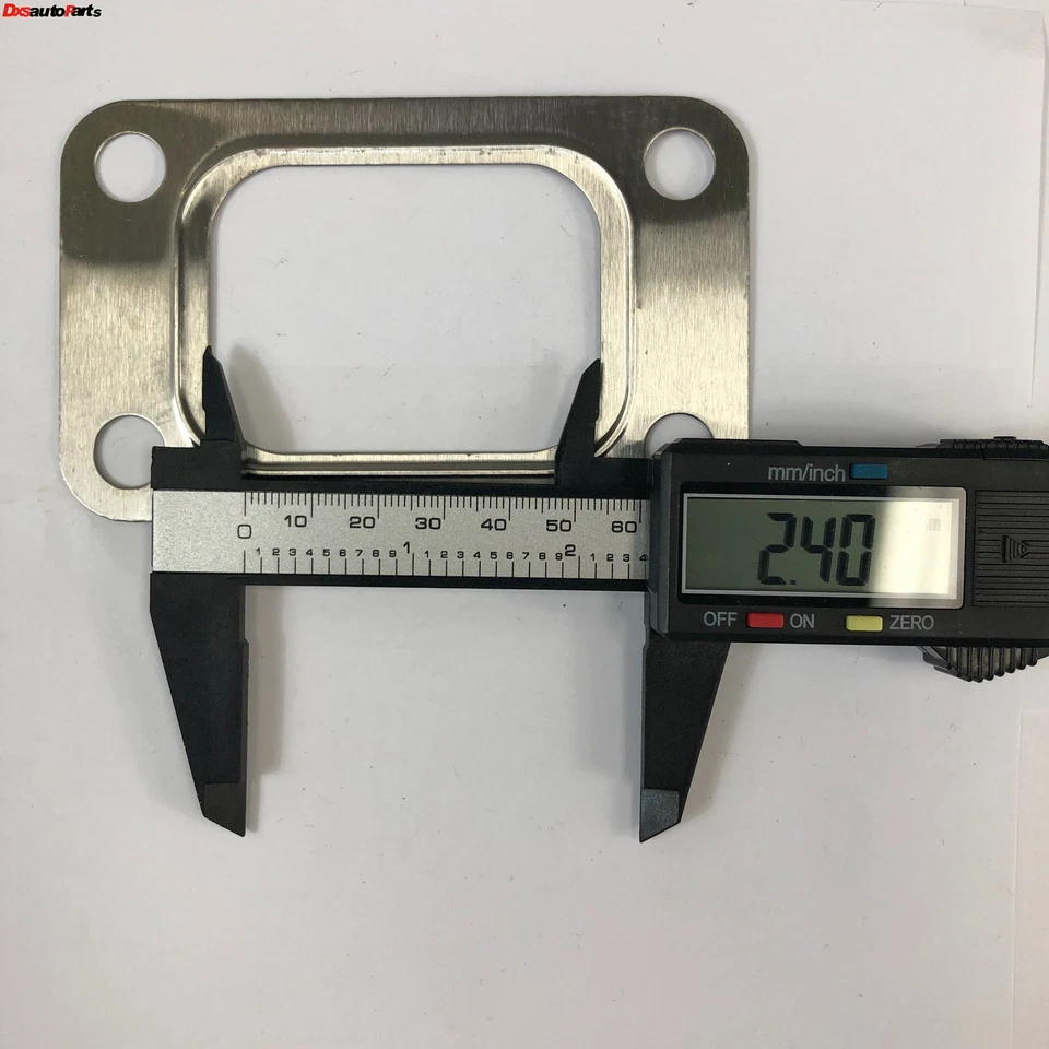 Juntas de retorno de drenaje de alimentación de aceite de 4 pernos Turbo T3 T3/T4 junta de acero inoxidable + 4 pernos Foto 4 de 4