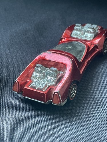 Vintage 1969 Red Mod Quad Hot Wheels RedLine mit schwarzem Interieur B - Bild 6 von 13