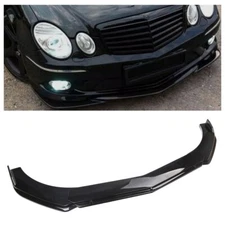 For Mercedes-Benz W211 E63 AM Glossy Black Front Bumper Lip Spoiler Splitter Kit