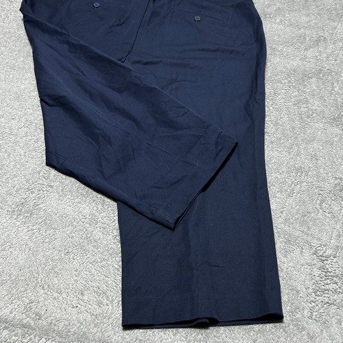 Chaps Women's Navy Capri Pants Slimming Fit Size 20W Cotton Stretch - Picture 11 of 12