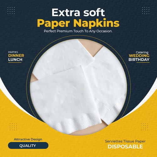 Combinations Paper Napkins Colorful Tissue Serviettes 3 Ply for 40 cm x 40 cm - Picture 4 of 31