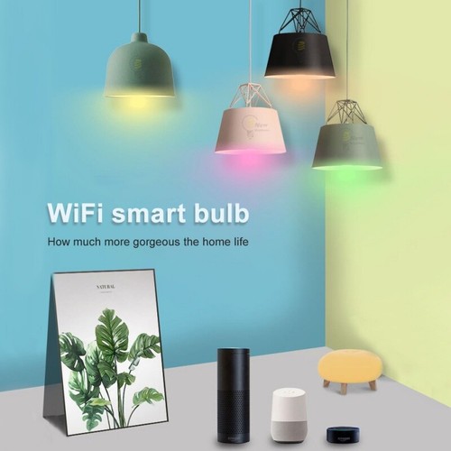 9W Wifi Smart Bulb E27 B22 Multi-Color LED Lamp Amazon Alexa Google App - Picture 9 of 11