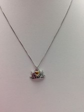  230 Disney Sterling Silver Crown Necklace With Pendant