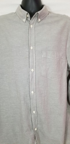 H&M L.O.G.G. Men's Gray Button Down Long Sleeve Shirt Size XL - Picture 2 of 7