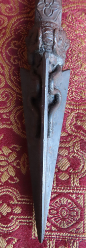 Antique Master Quality Handmade Iron Tantrik Tibetan Phurba,Ritual Dagger Nepal - Picture 5 of 20