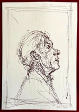 Alberto Giacometti Original COA Lithograph Signed Stamp Numbered 180 Ex