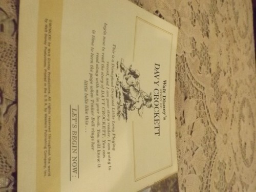 1971 Disney Story of Davy Crockett Book - Picture 4 of 5