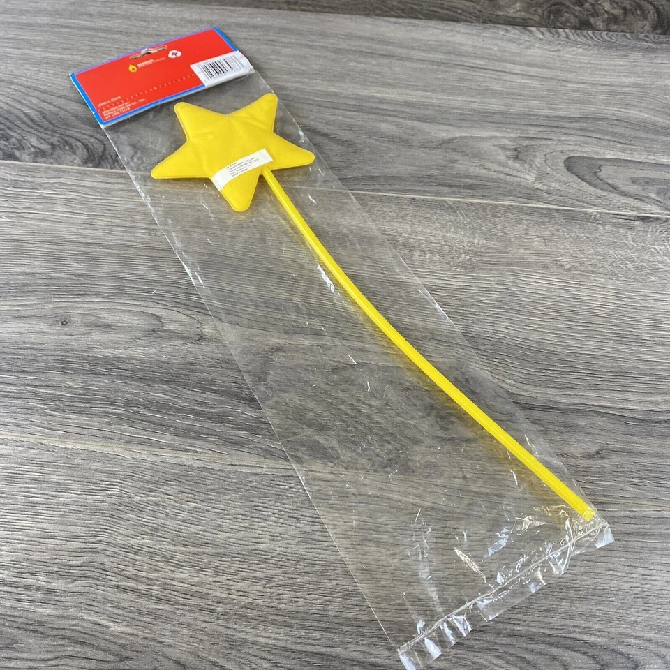 Varita de hadas amarilla Halloween disfraz accesorios cosplay vestir Foto 3 de 4