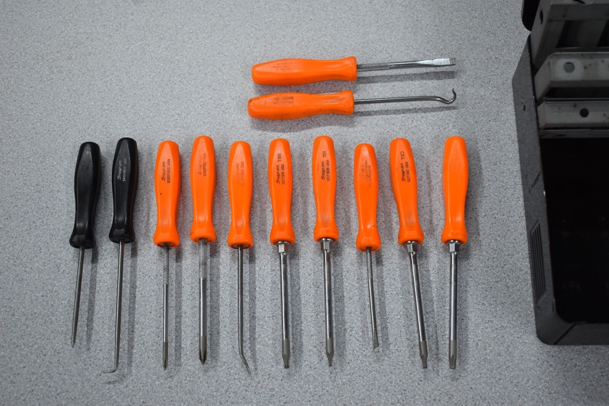 Snap-on mini 12 pack with hooks, awl, screwdrivers, & torx P-2 | eBay