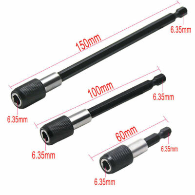 Extension Rod Impact Driver Tools Socket Adapter Drill BIts Set Hex Shank Extension Rod Impact Driver Tools Socket Adapter Drill BIts Set Hex Shank