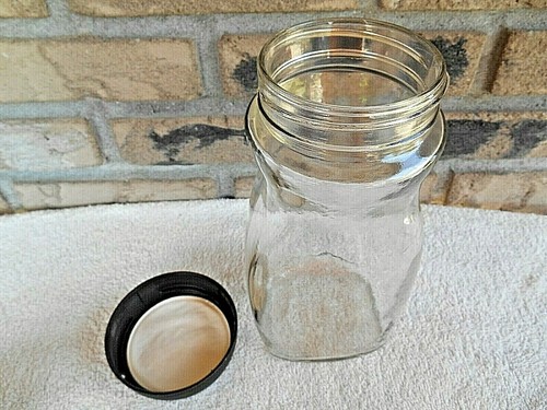 VINTAGE COLLECTIBLE NESCAFE COFFEE CUP / MUG WITH GLASS STORAGE JAR - Picture 9 of 10
