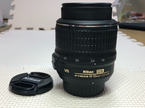 Near MINT/ Nikon DX AF-S VR Nikkor 18-55mm f/3.5~5.6 G Zoom Lens w/ Both Caps - Picture 1 of 21