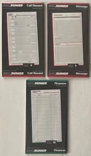 Day Runner Running Mate Edition 6-Ring Refill Lot - Call Record Message Finances