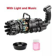 Pistolet A Bulles electrique Son Et Lumi re 10 Trous jouet enfant plein air