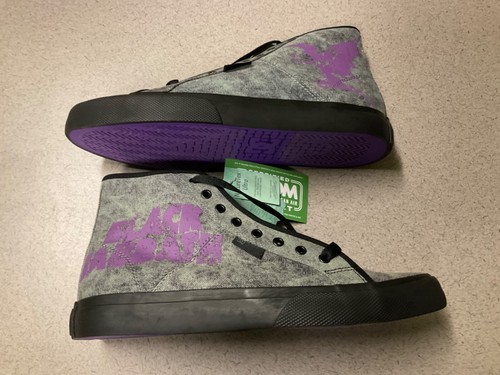 ZAPATOS DC LONA NEGRO SABBATH NEGRO LAVADO MANUAL ALTA TALLA 10 NUEVOS EN CAJA - Imagen 3 de 8
