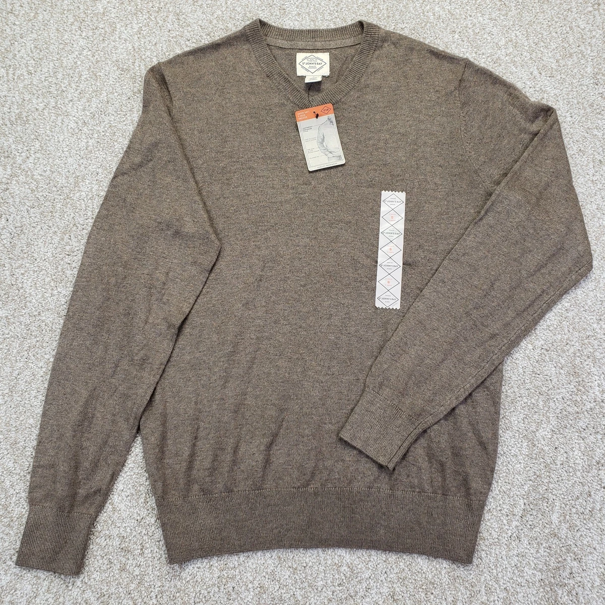 St john's bay best sale v neck sweater mens