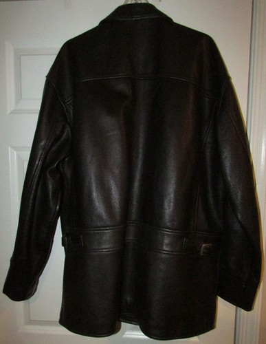 Chaqueta de Cuero Negro Nike Edición Limitada Super Bowl XXXII Talla XL - Imagen 4 de 7
